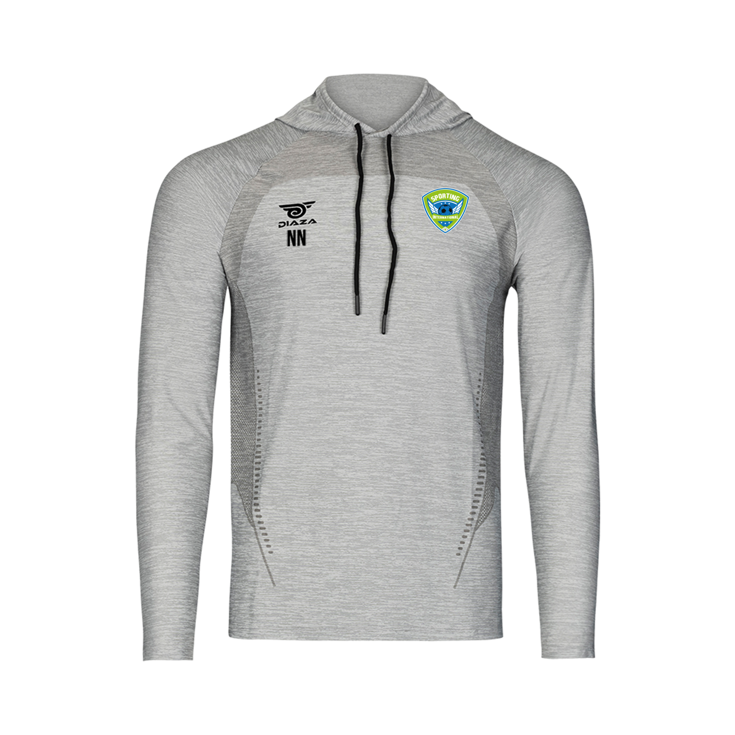 Sporting International Suba Hooded Long Sleeve Light Gray - Diaza Football 