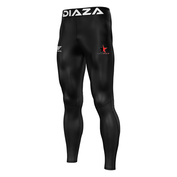 Asteras Compression Pants Men Black - Diaza Football 