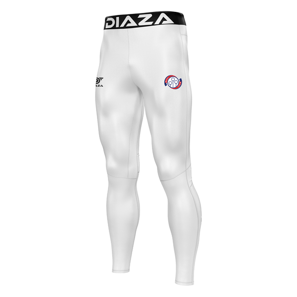 MLQ Compression Pants Men White - Diaza Football 