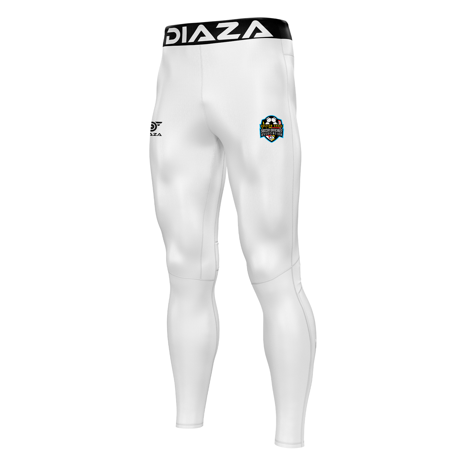 Referee Compression Pants Men White - Diaza Football 