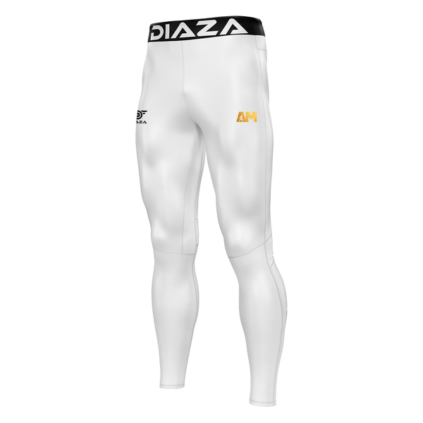 AM Training Compression Pants Men White - Diaza Football 