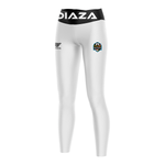 Pantaloni compressivi da arbitro per donna bianchi - Diaza Football 