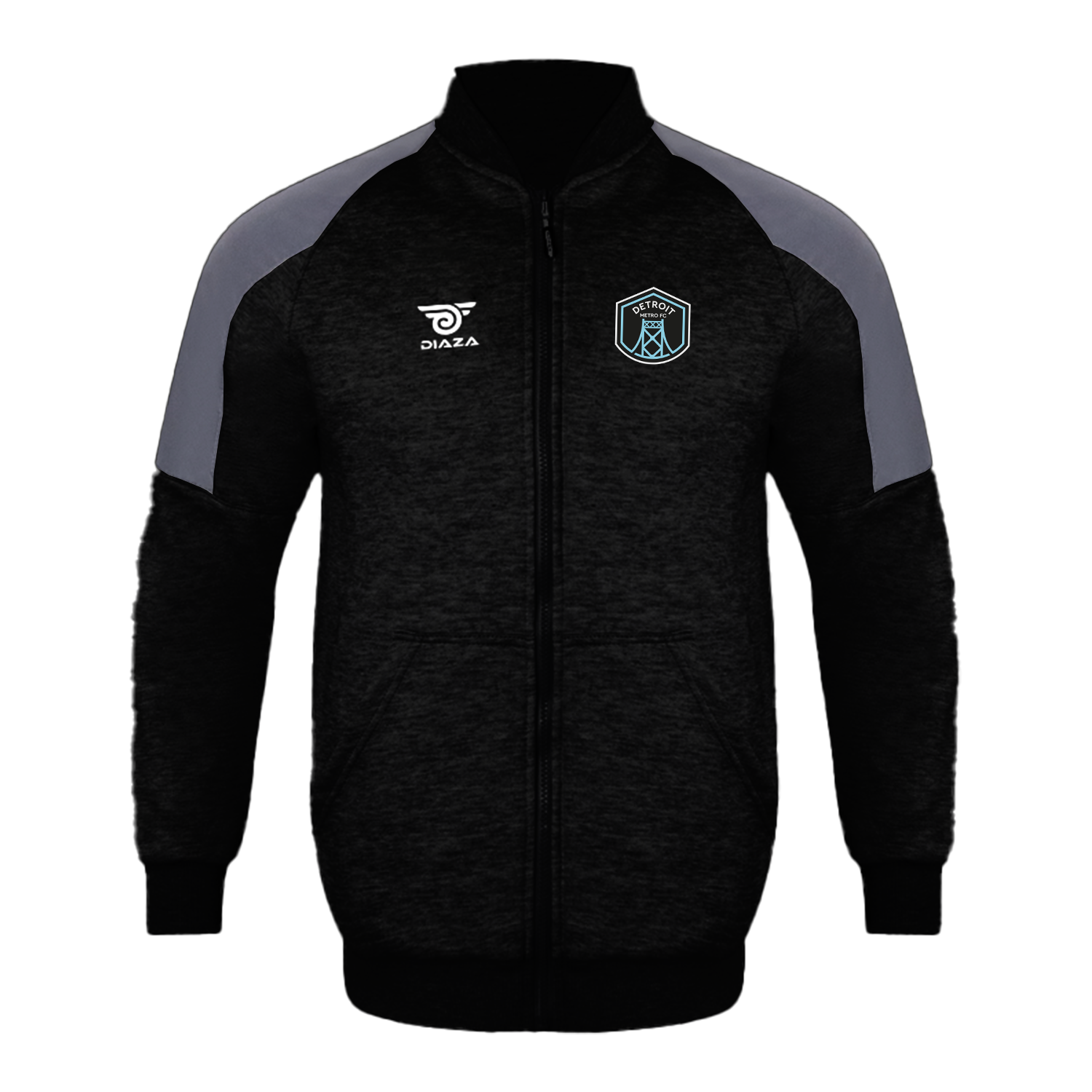 Detroit Metro FC Vintage Jacket Black - Diaza Football 