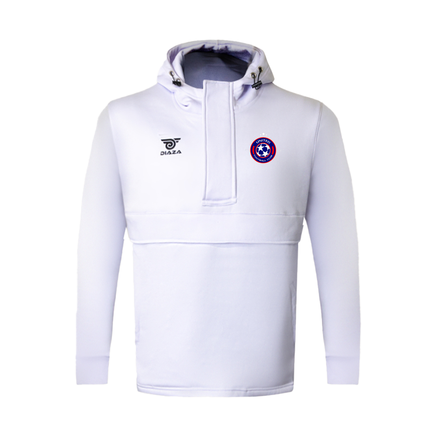 alt
Felpa con cappuccio United Football EL bianca - Diaza Football 