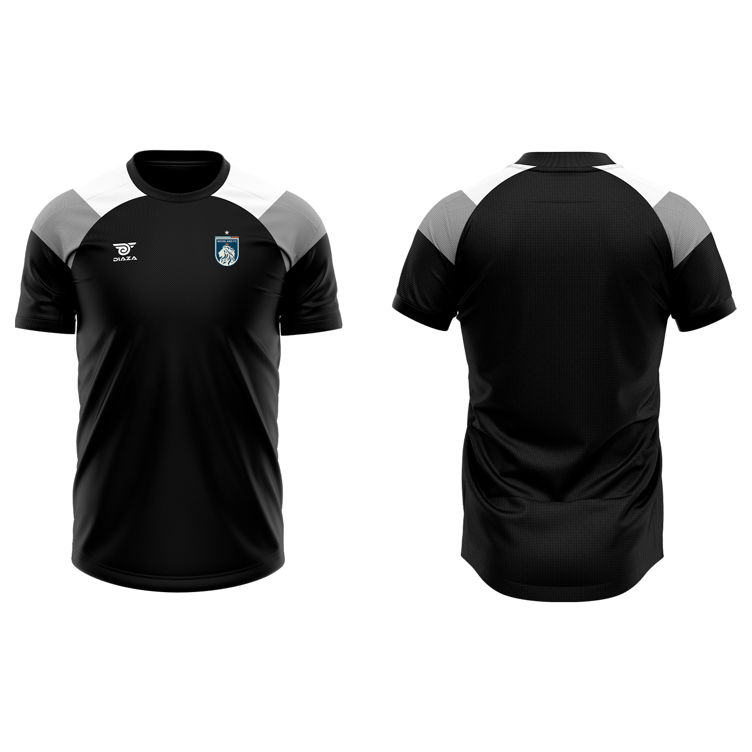 Woodland FC Tri-Tone Practice Jersey Black