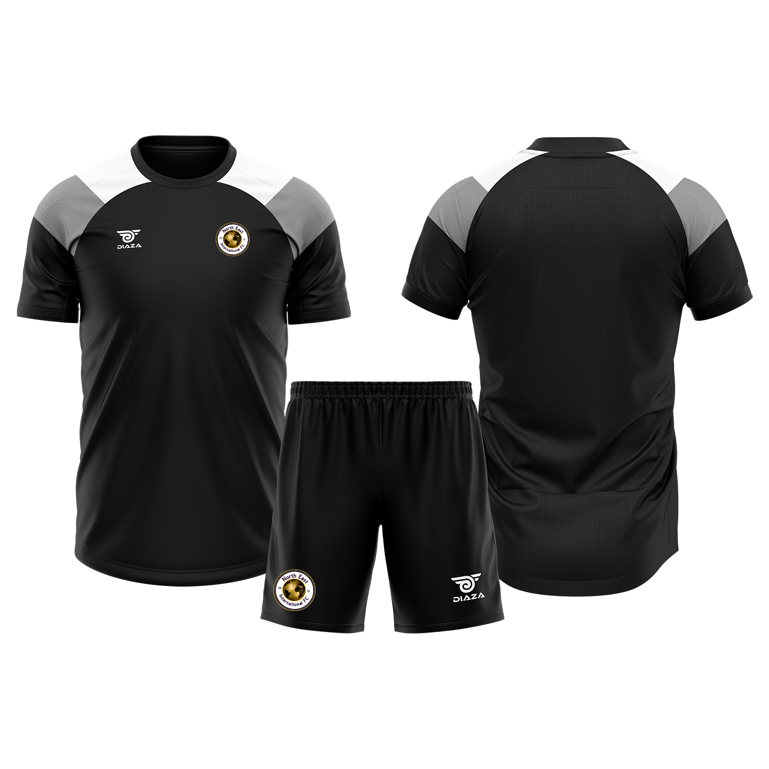 NEI FC Tri-Tone Practice Kit Black - Diaza Football 