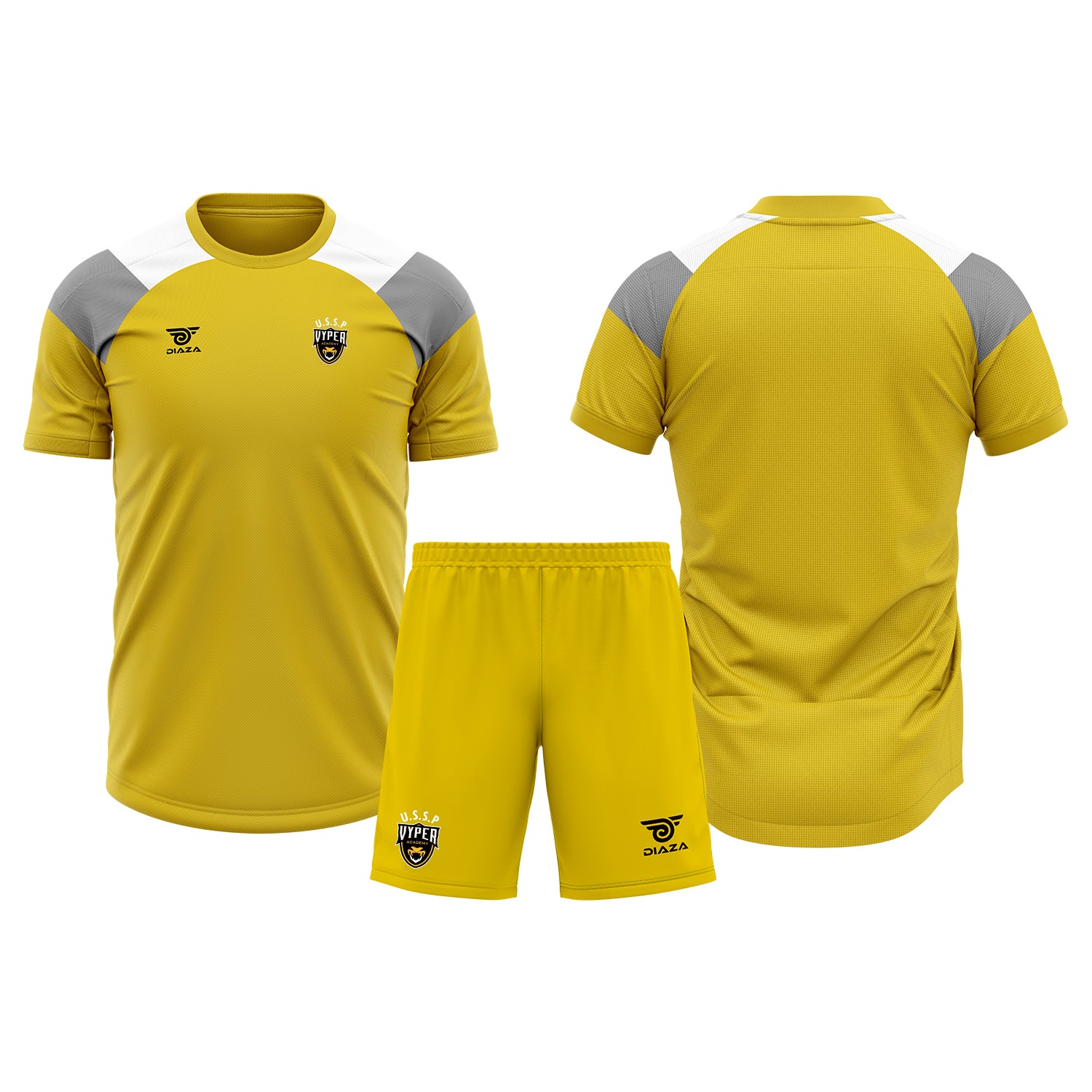 Vyper Academy Tri-Tone Practice Kit Yellow - Diaza Football 
