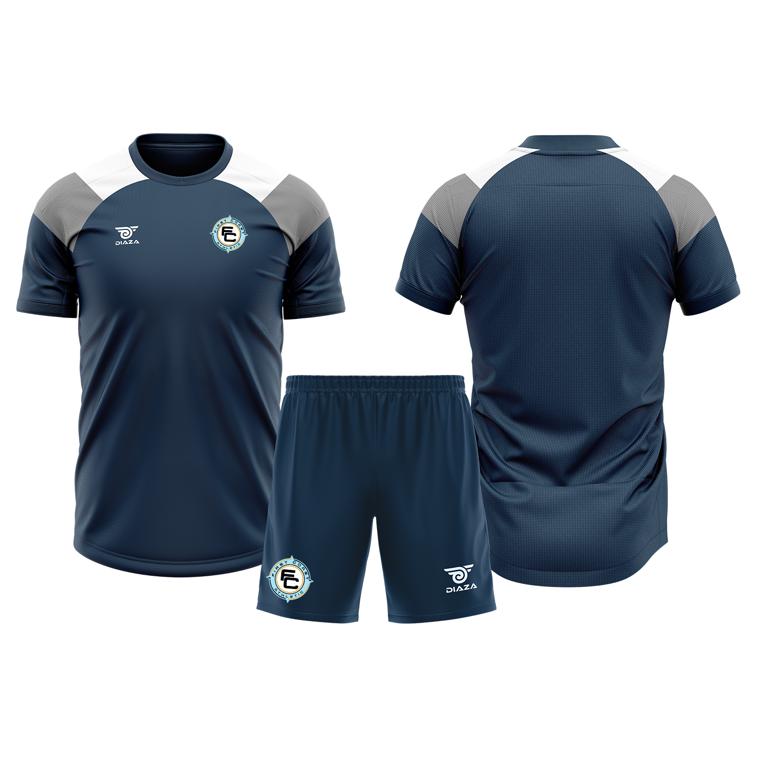 First Coast Athletic Tri-Tone Practice Kit Navy Blue - Diaza Football 
