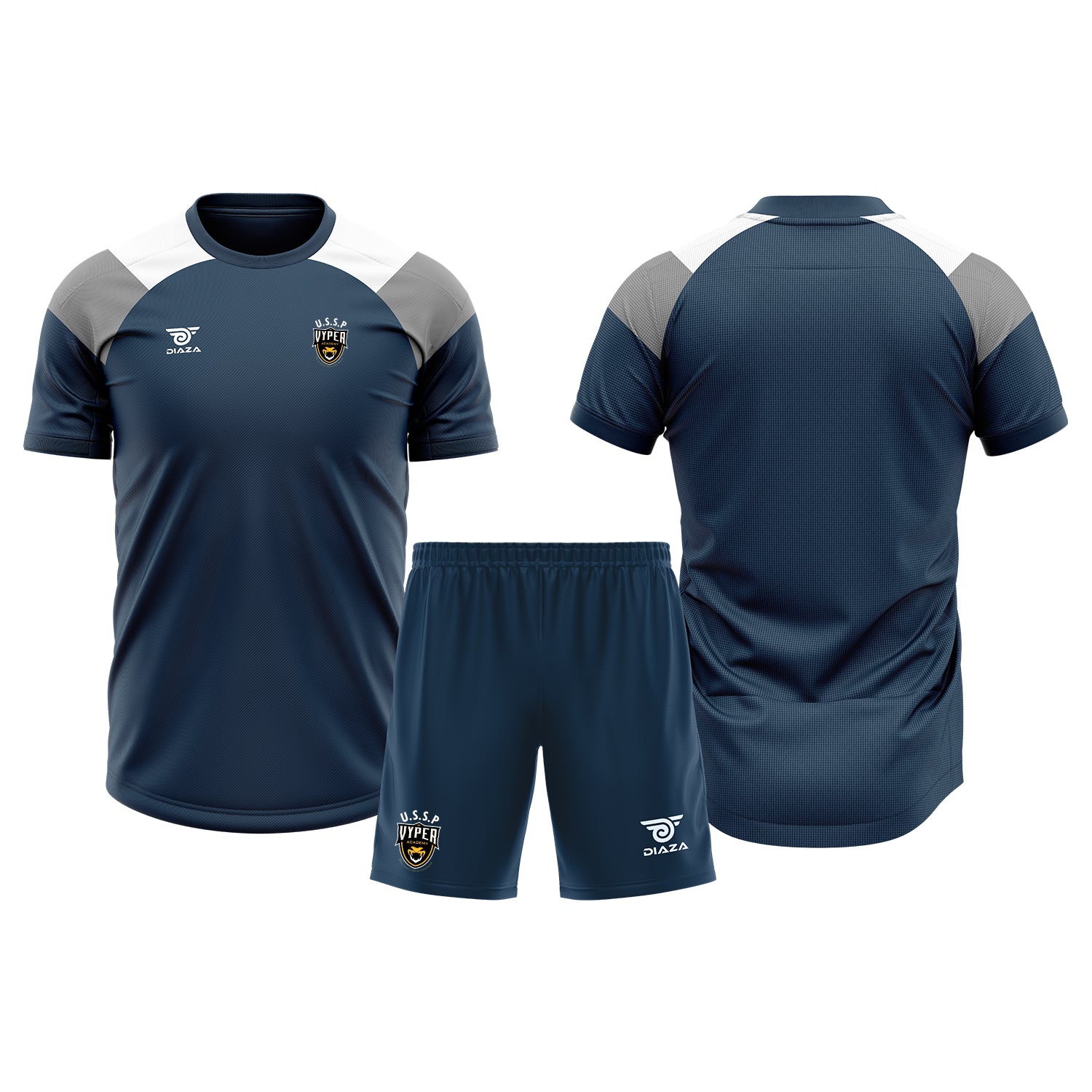 Vyper Academy Tri-Tone Practice Kit Navy Blue - Diaza Football 