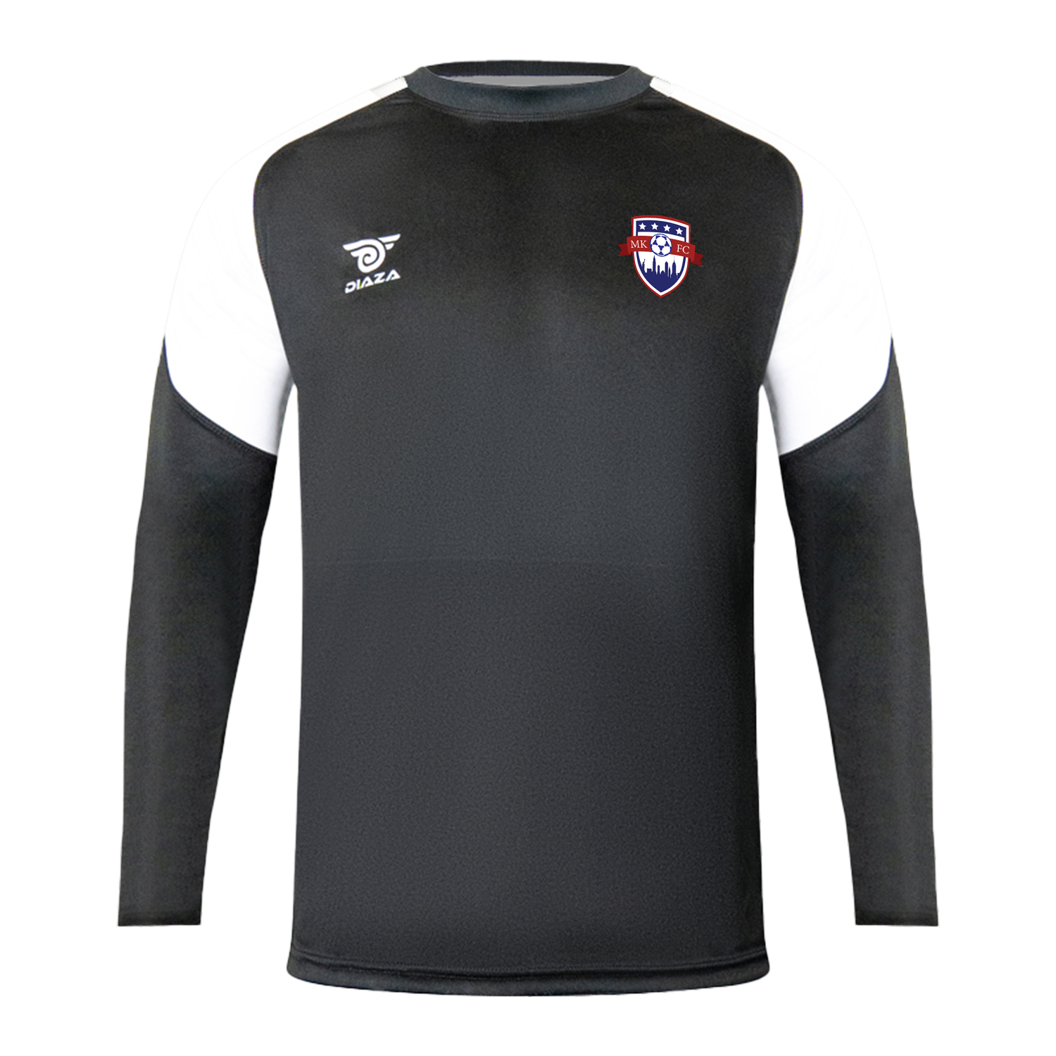 Manhattan Kickers Long Sleeve Training Black, White - Diaza Football 