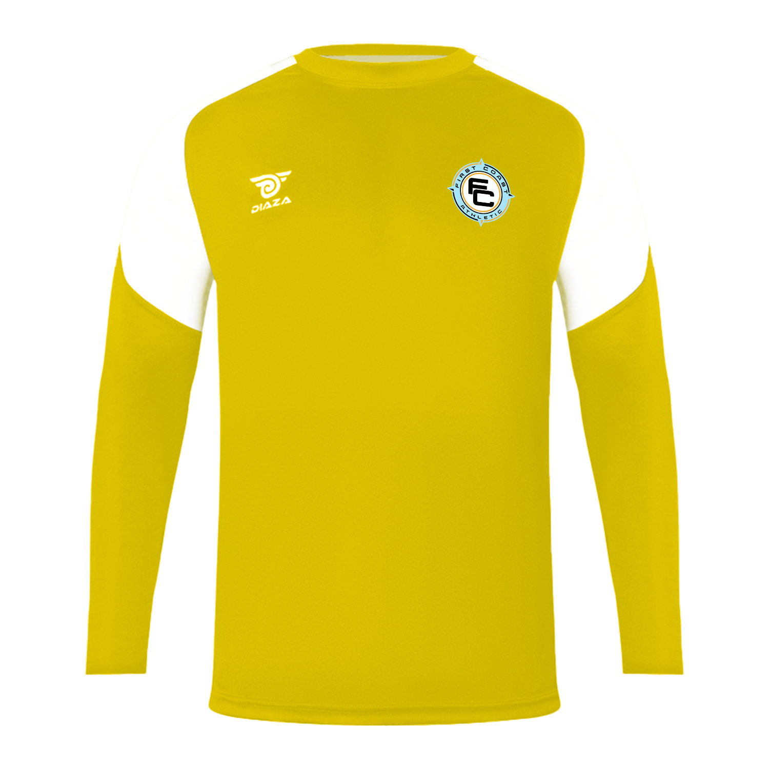 First Coast Athletic Long Sleeve Training Yellow - Diaza Football 