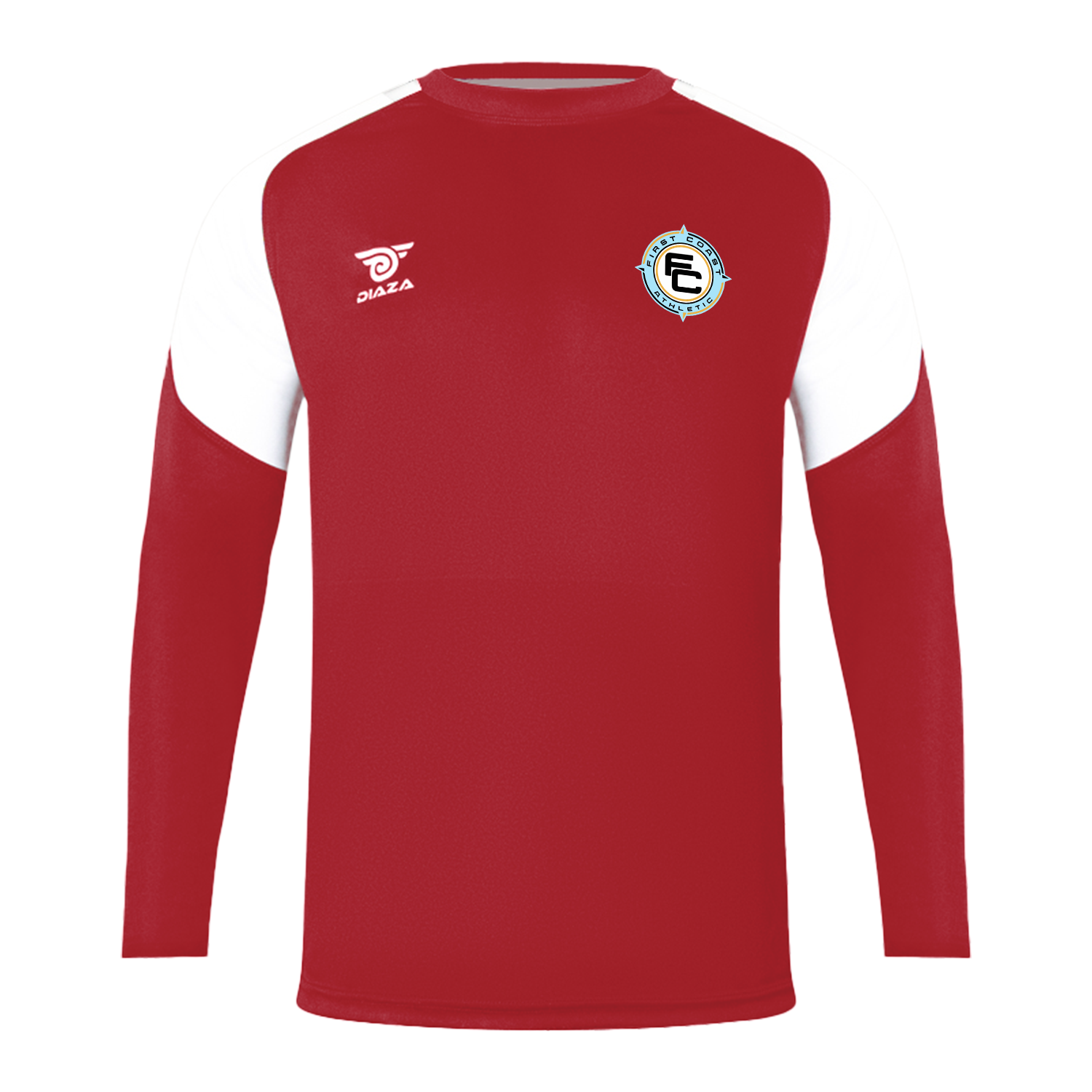 First Coast Athletic Long Sleeve Training Red - Diaza Football 
