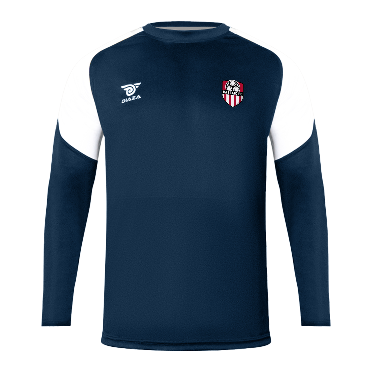 Passaic FC Long Sleeve Training Navy Blue - Diaza Football 