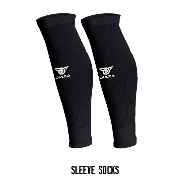 S19 Academy Sleeve Socks Black - Diaza Football 