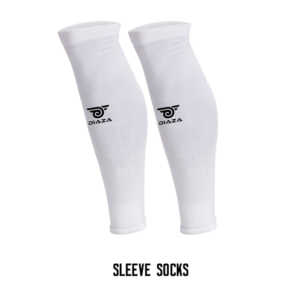S19 Academy Sleeve Socks White - Diaza Football 