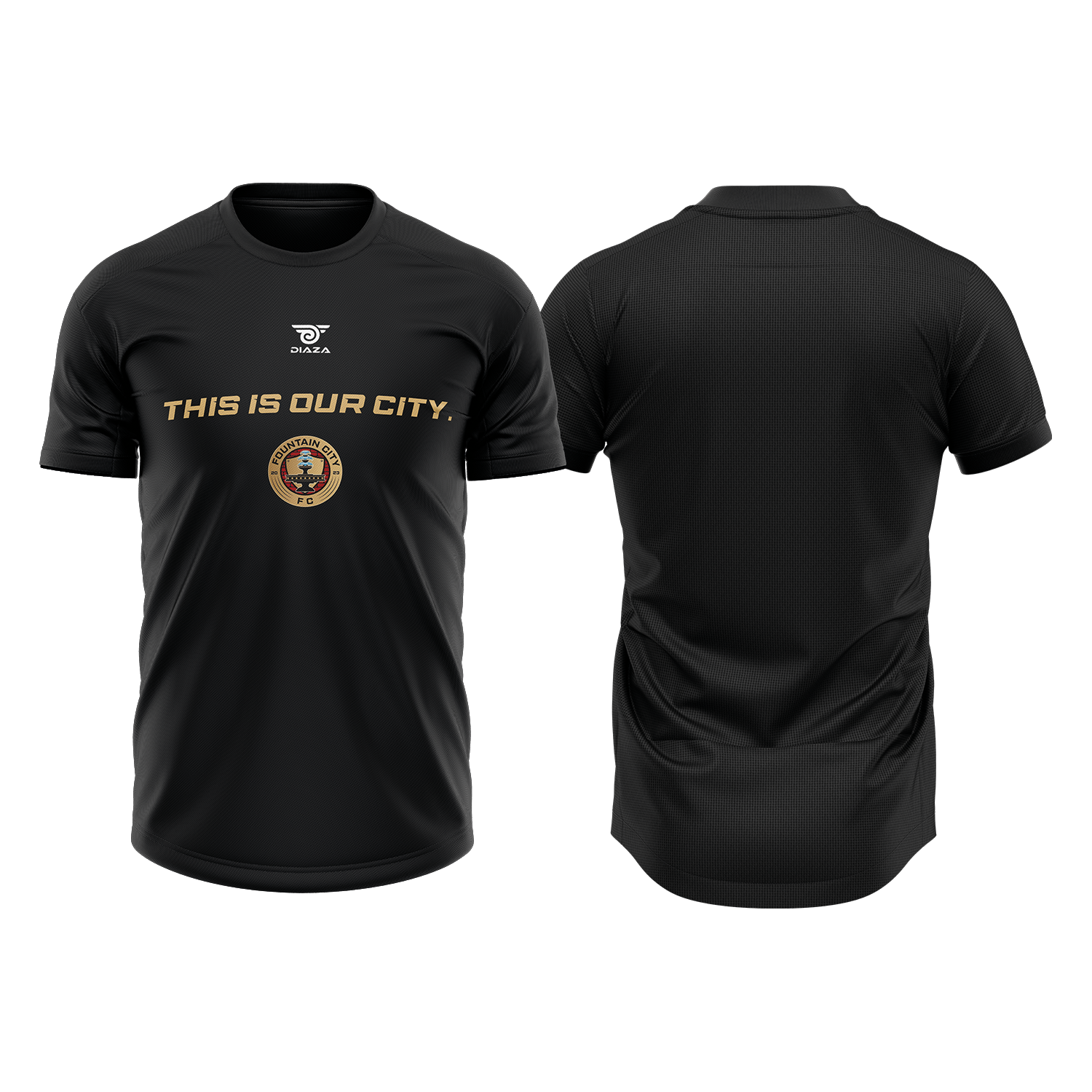 Fountain City Promotional T-Shirt Black City - Diaza Football 