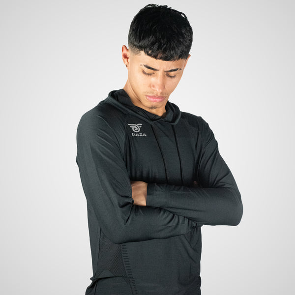 Suba Hooded Long Sleeve Black