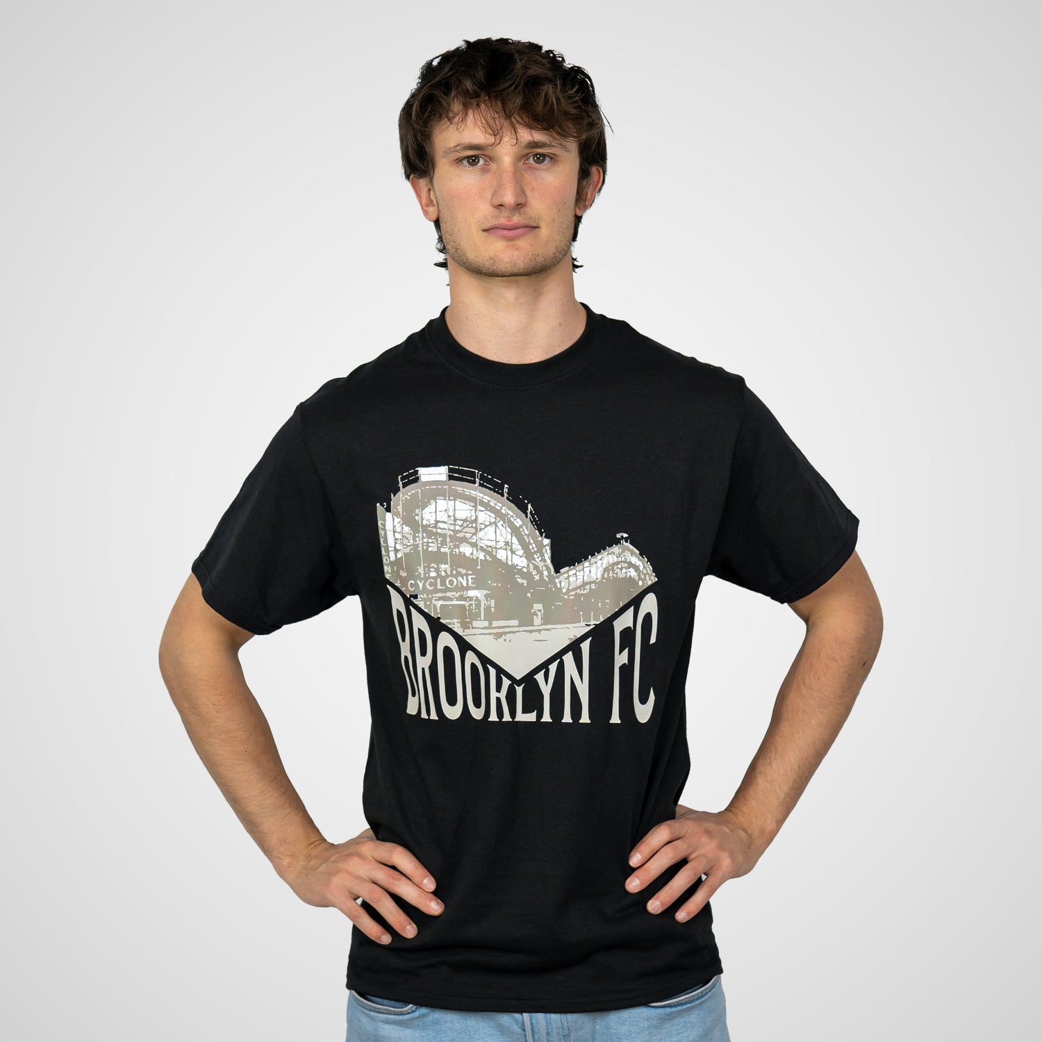 Brooklyn FC Cyclone Retro Black T-Shirt - Diaza Football 
