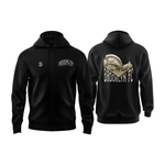 Brooklyn FC Cyclone Retro Black Full Zip Up Jacket - Diaza Football 