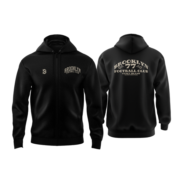 Brooklyn FC Maimonides Park Retro Black Full Zip Up Jacket