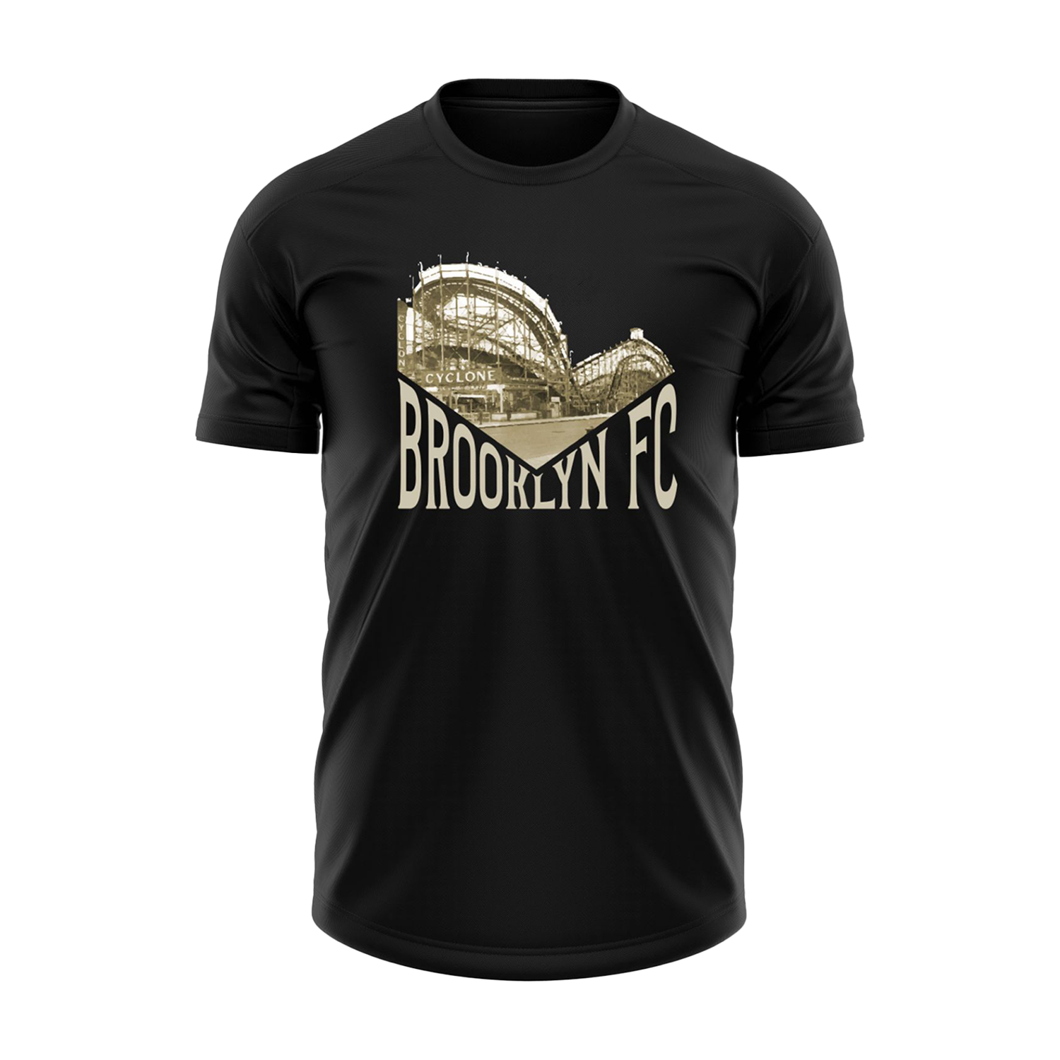Brooklyn FC Cyclone Retro Black T-Shirt - Diaza Football 