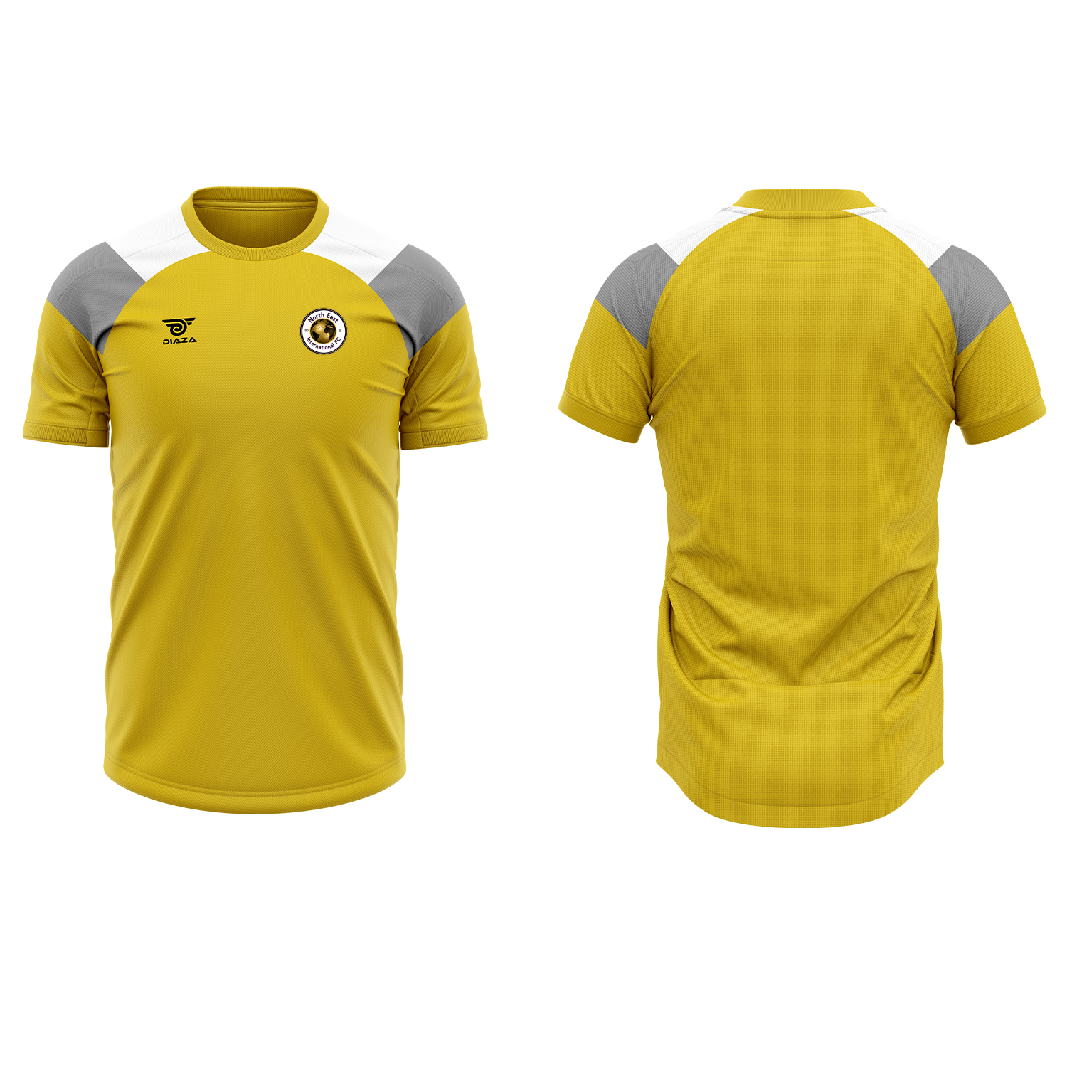 NEI FC Tri-Tone Practice Kit Yellow - Diaza Football 