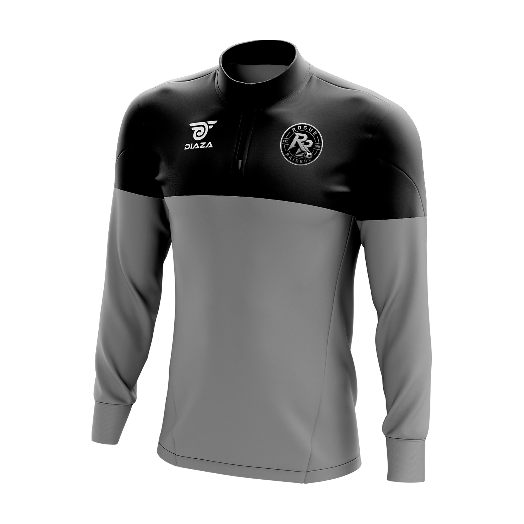 Rogue Riders 3/4 Zip Up Jacket Momentum Grey