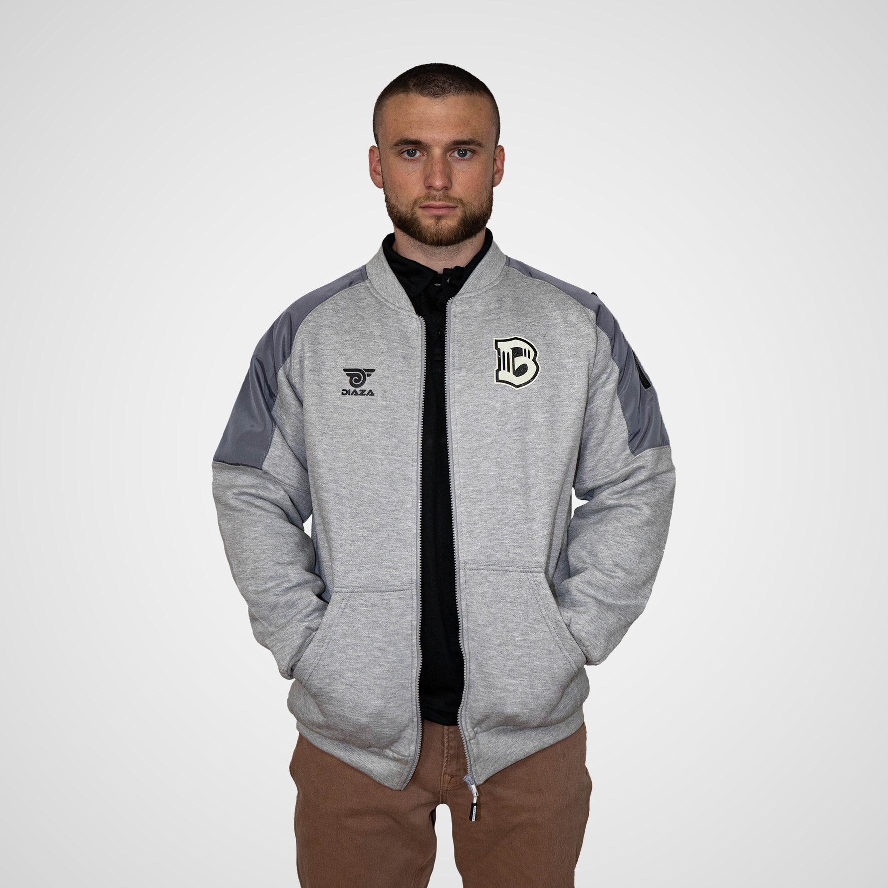 Brooklyn FC Vintage Jacket Grey - Diaza Football 