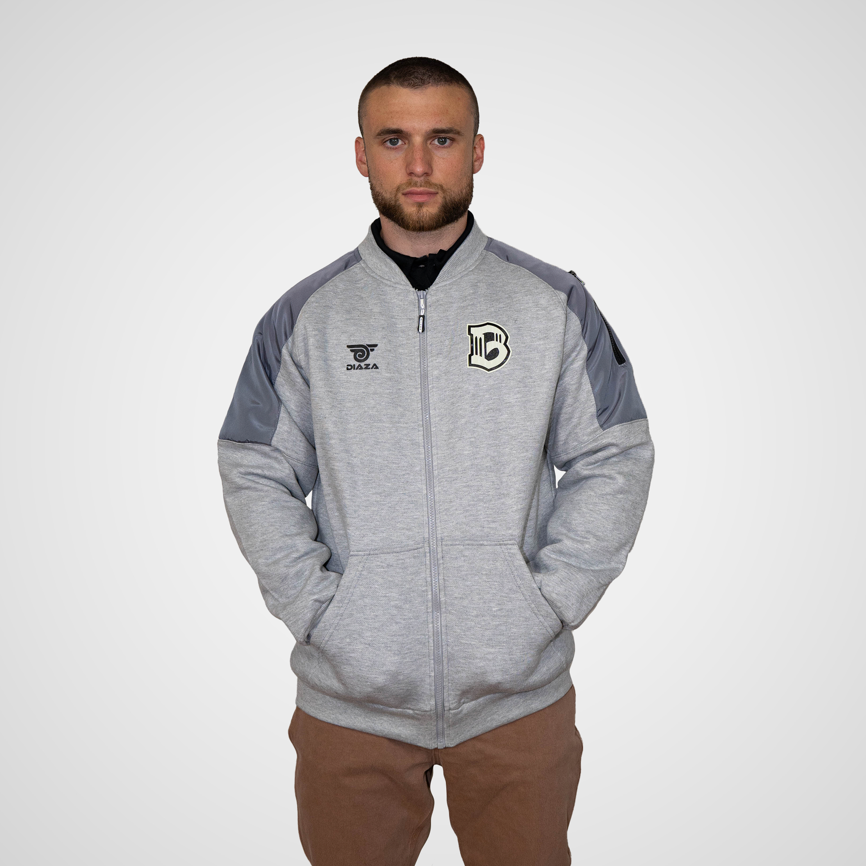 Brooklyn FC Vintage Jacket Grey - Diaza Football 