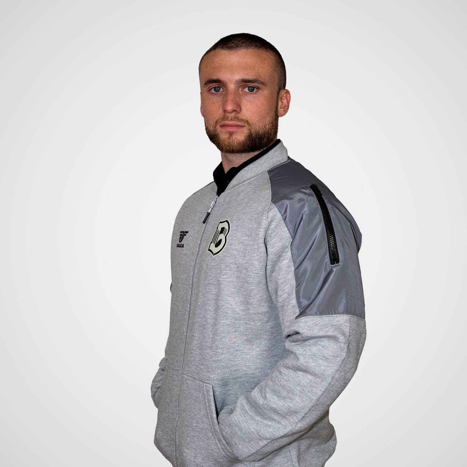 Brooklyn FC Vintage Jacket Grey - Diaza Football 