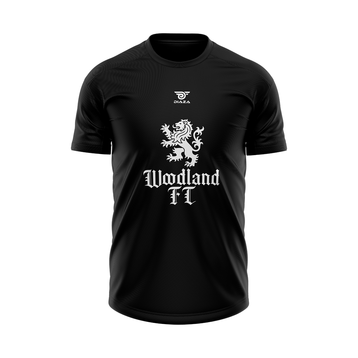 Woodland FC Diproshirt - Gothic Lion Black