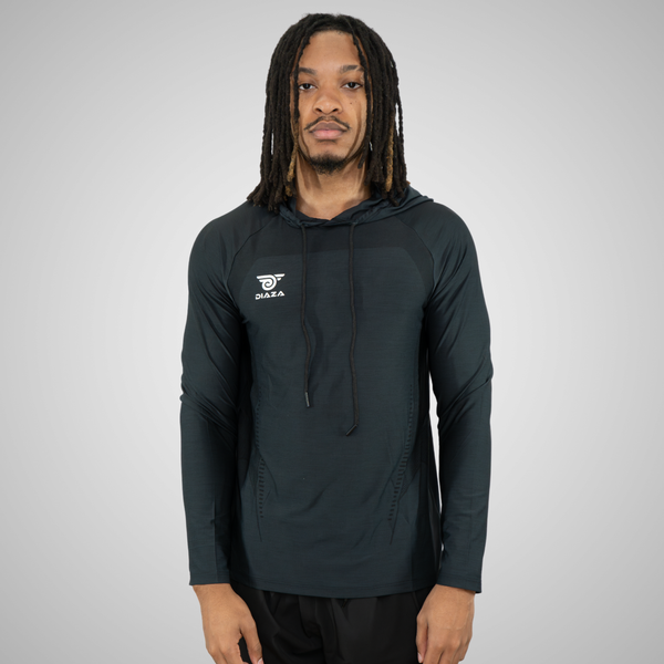 Suba Hooded Long Sleeve Black - Diaza Football 