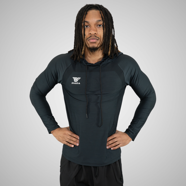 Suba Hooded Long Sleeve Black - Diaza Football 