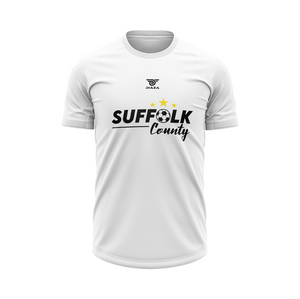 Suffolk County Brand T-Shirt White - Diaza Football 