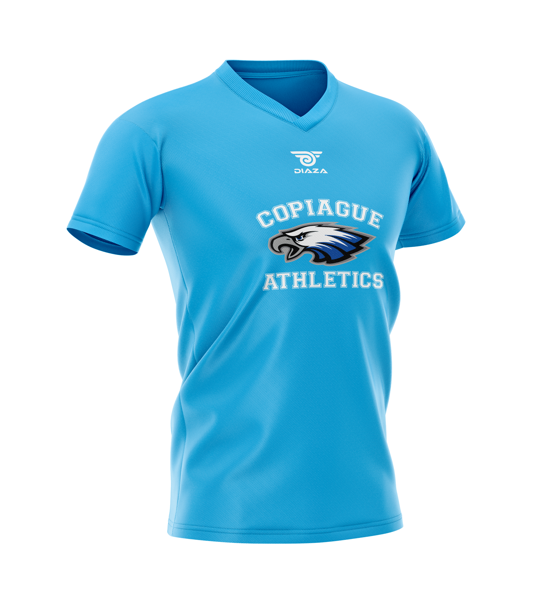 Copiague Eagles Cotton T-Shirt Blue - Diaza Football 