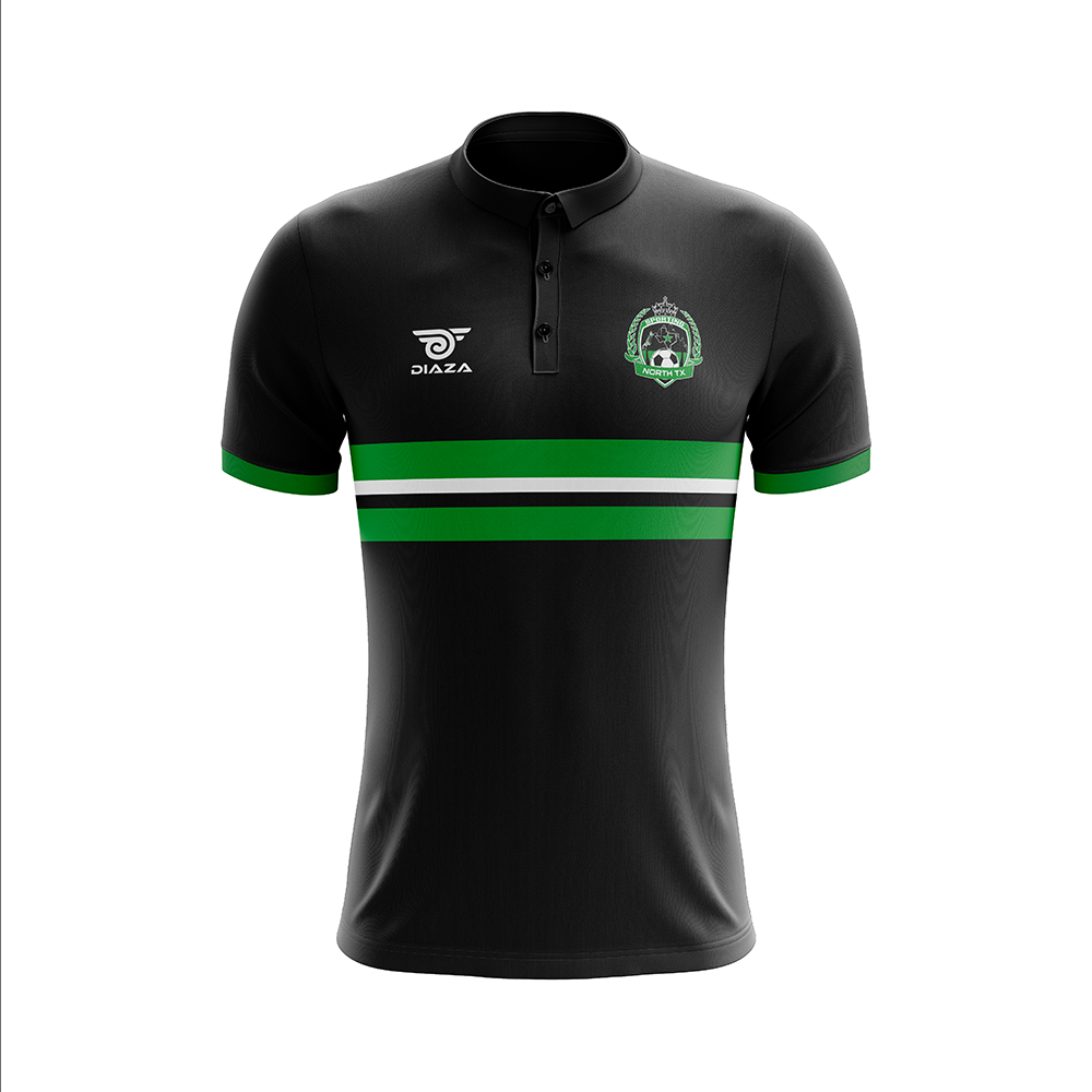 Sporting North Texas Polo Shirt Black - Diaza Football 