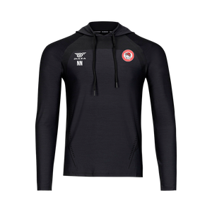 Olympiacos Suba Hooded Long Sleeve Black - Diaza Football 