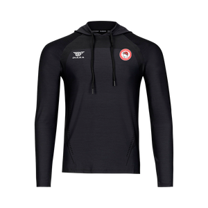 Olympiacos Suba Hooded Long Sleeve Black - Diaza Football 