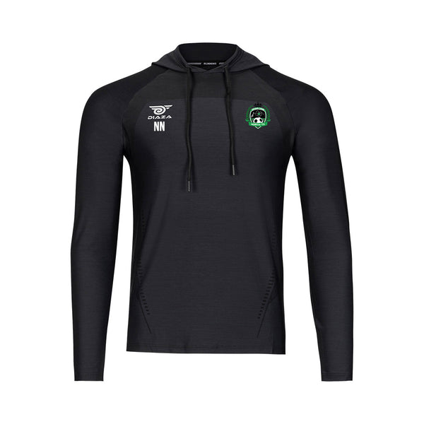 Sporting North Texas Suba Hooded Long Sleeve Black - Diaza Football 