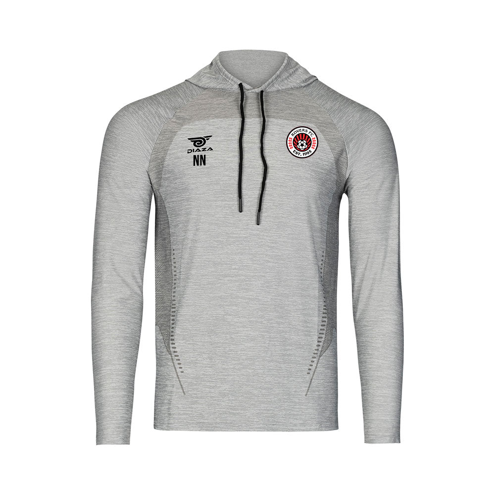 Rovers FC Suba Hooded Long Sleeve Light Gray - Diaza Football 