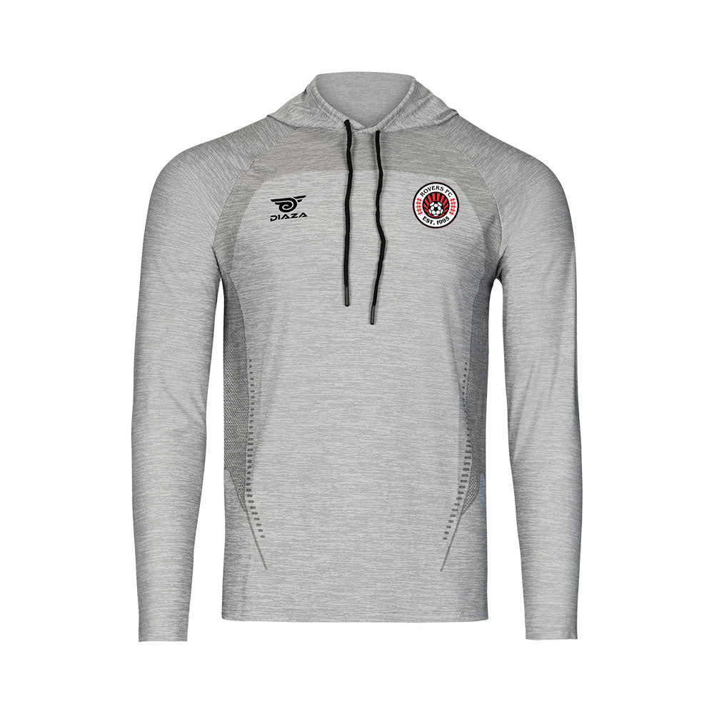 Rovers FC Suba Hooded Long Sleeve Light Gray - Diaza Football 