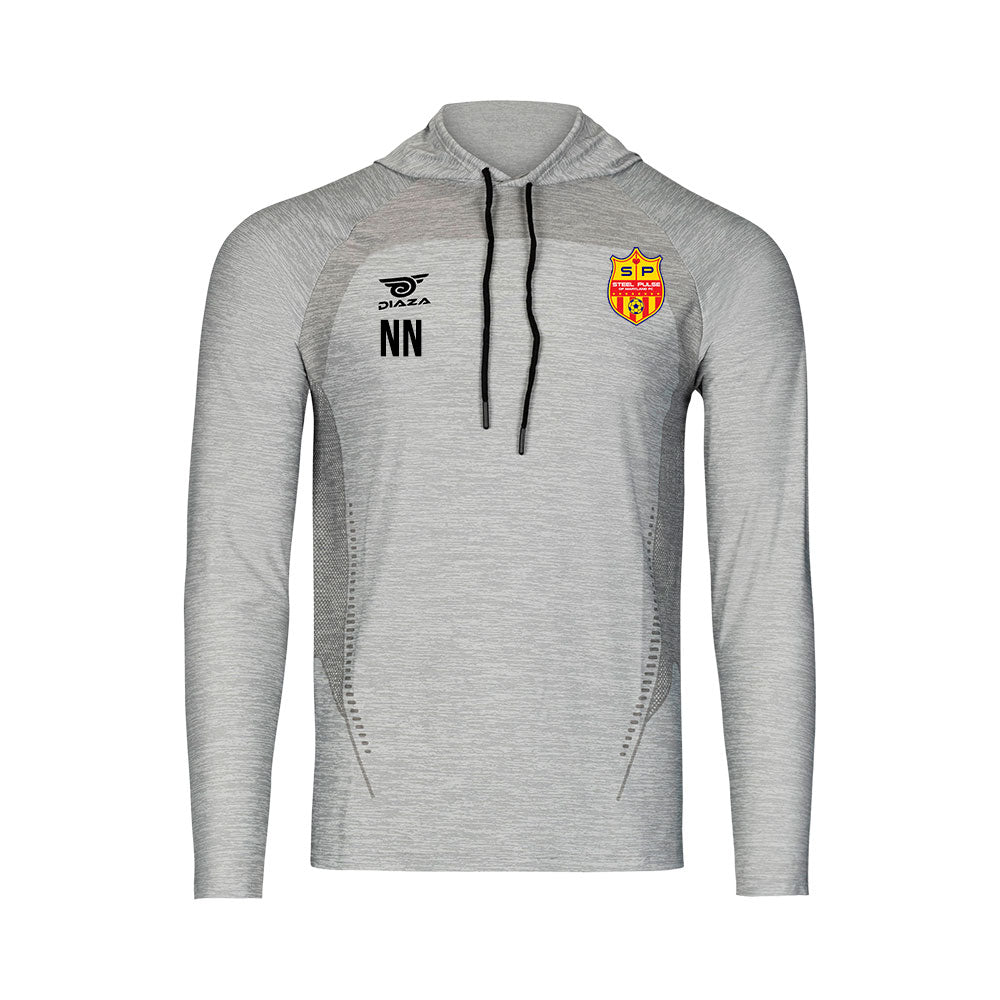 Steel Pulse Suba Hooded Long Sleeve Light Gray - Diaza Football 
