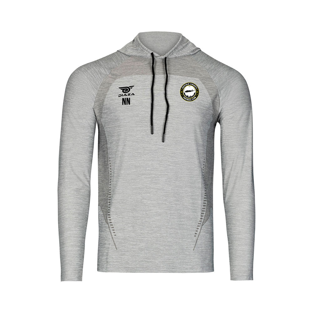 Suffolk County Suba Hooded Long Sleeve Light Gray - Diaza Football 