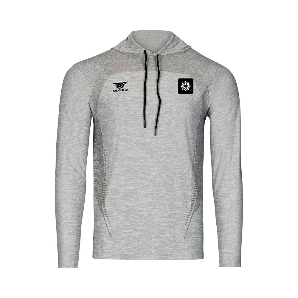 Miami International Academy Suba Hooded Long Sleeve Light Gray - Diaza Football 