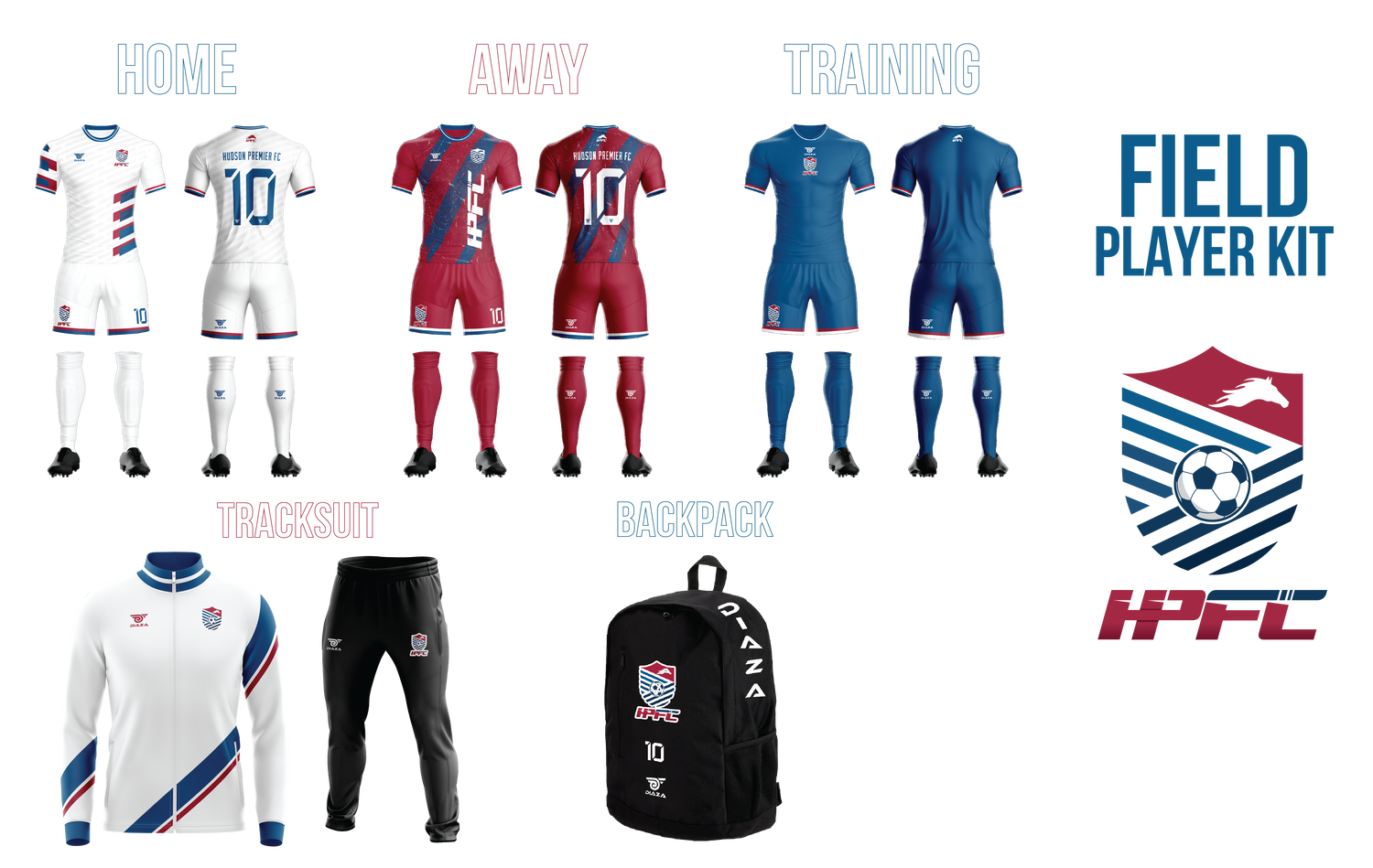 Field Player Kit - Diaza Football 